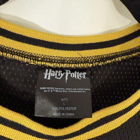Harry Potter Hogwarts Jersey Women's Large Black Mesh Sleeveless Graphic Print - Picture 5 of 9